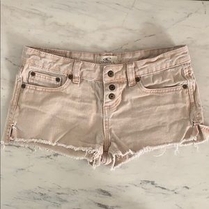 O’Neill Girls pale pink jean shorts